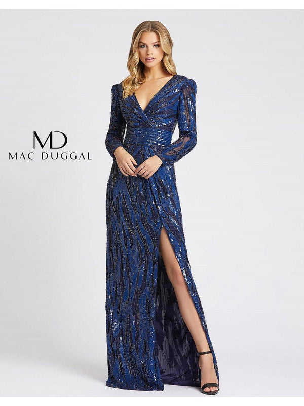 Long Sleeve Evening Prom Dress Long Sleeves Mac Duggal 4635