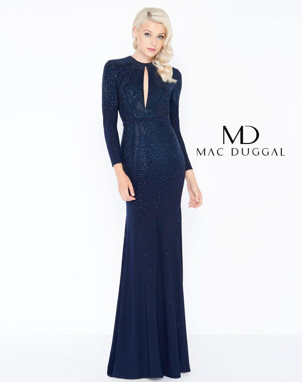 Long Sleeve Evening Prom Dress Long Sleeves Mac Duggal 62908