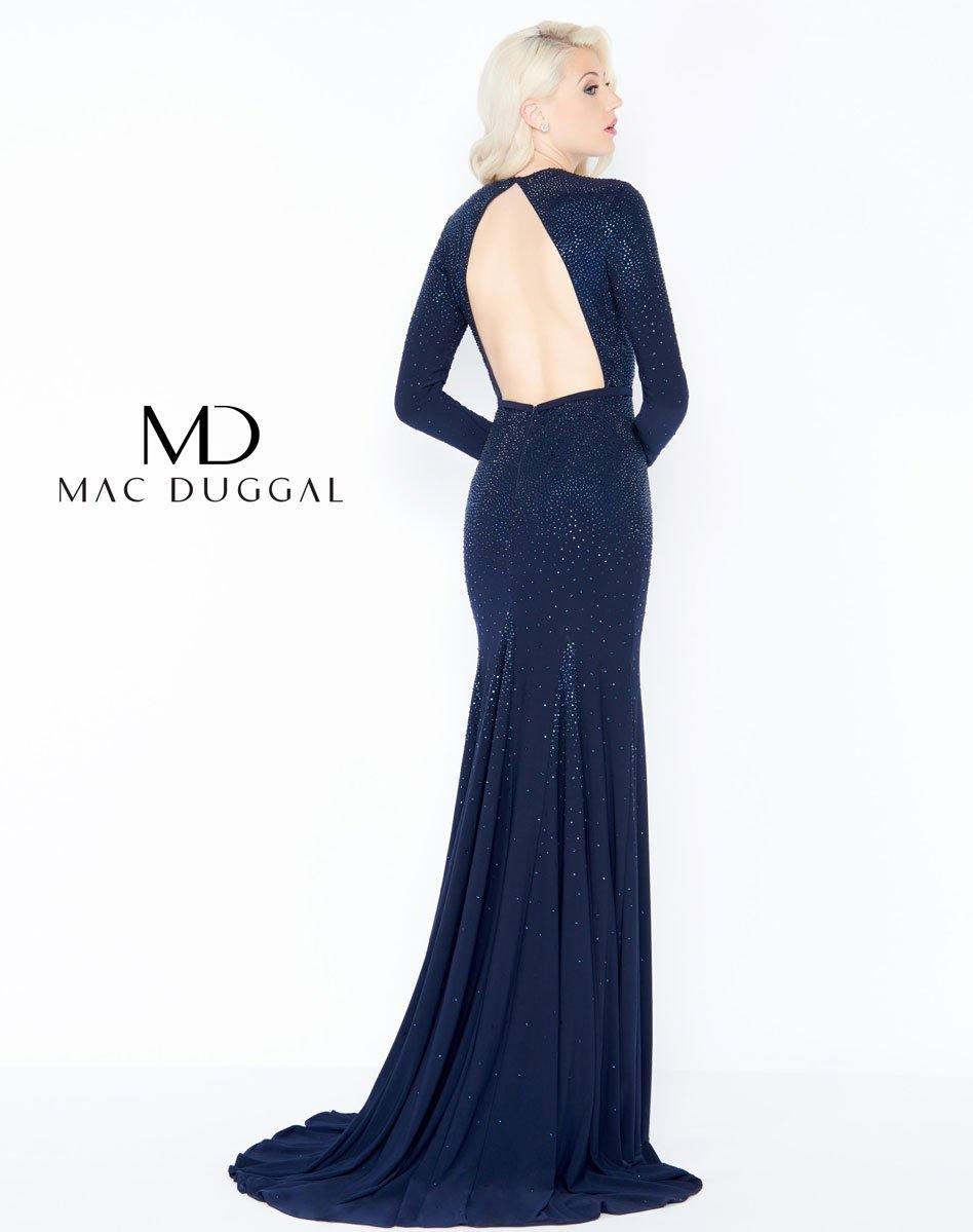 Mac Duggal 62908 Long Sleeve Evening Prom Dress