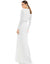Mac Duggal Long Sleeve Formal Beaded Dress 67874 - The Dress Outlet
