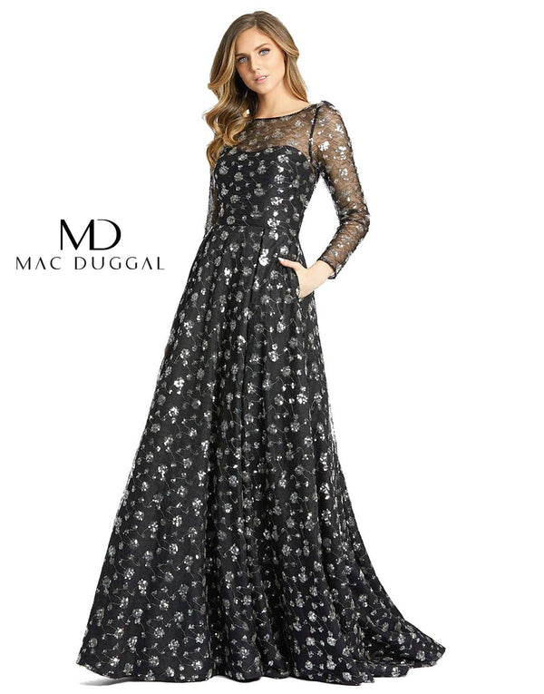 Long Sleeve Formal Dress Long Sleeves Mac Duggal 12360