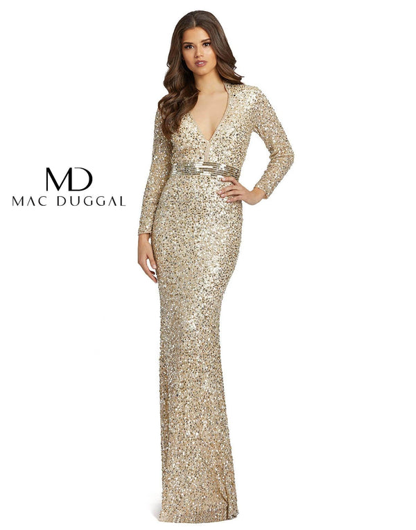 Long Sleeve Formal Dress Long Sleeves Mac Duggal 5140