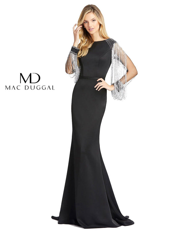 Long Sleeve Formal Evening Dress Long Sleeves Mac Duggal 20116