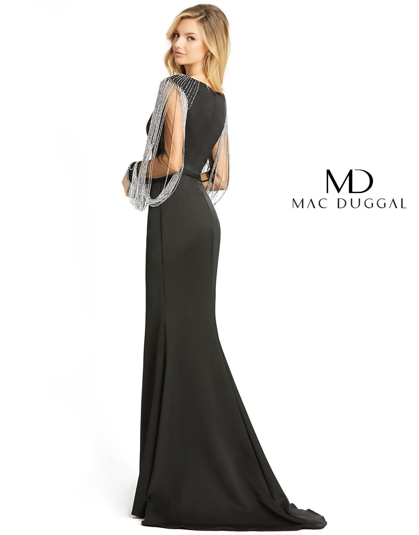Mac Duggal Long Sleeve Formal Evening Dress 20116 - The Dress Outlet
