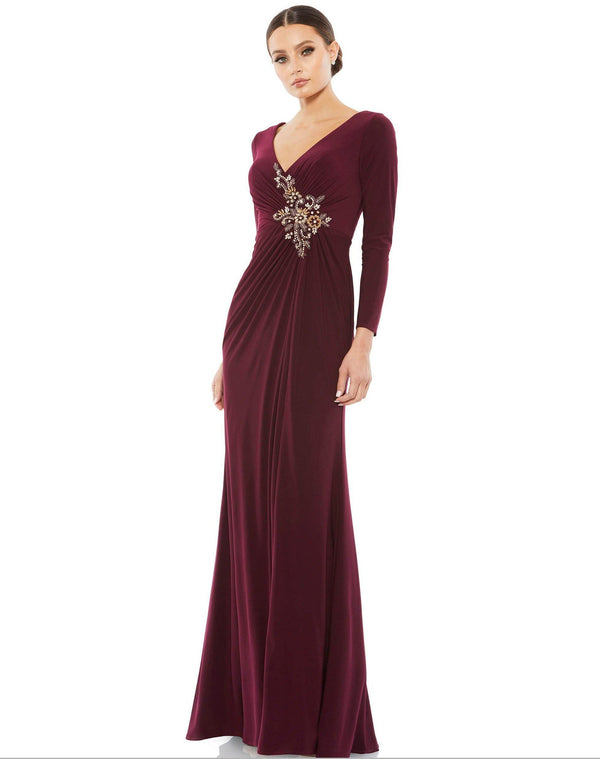 Long Sleeve Formal Evening Dress Long Sleeves Mac Duggal 67848
