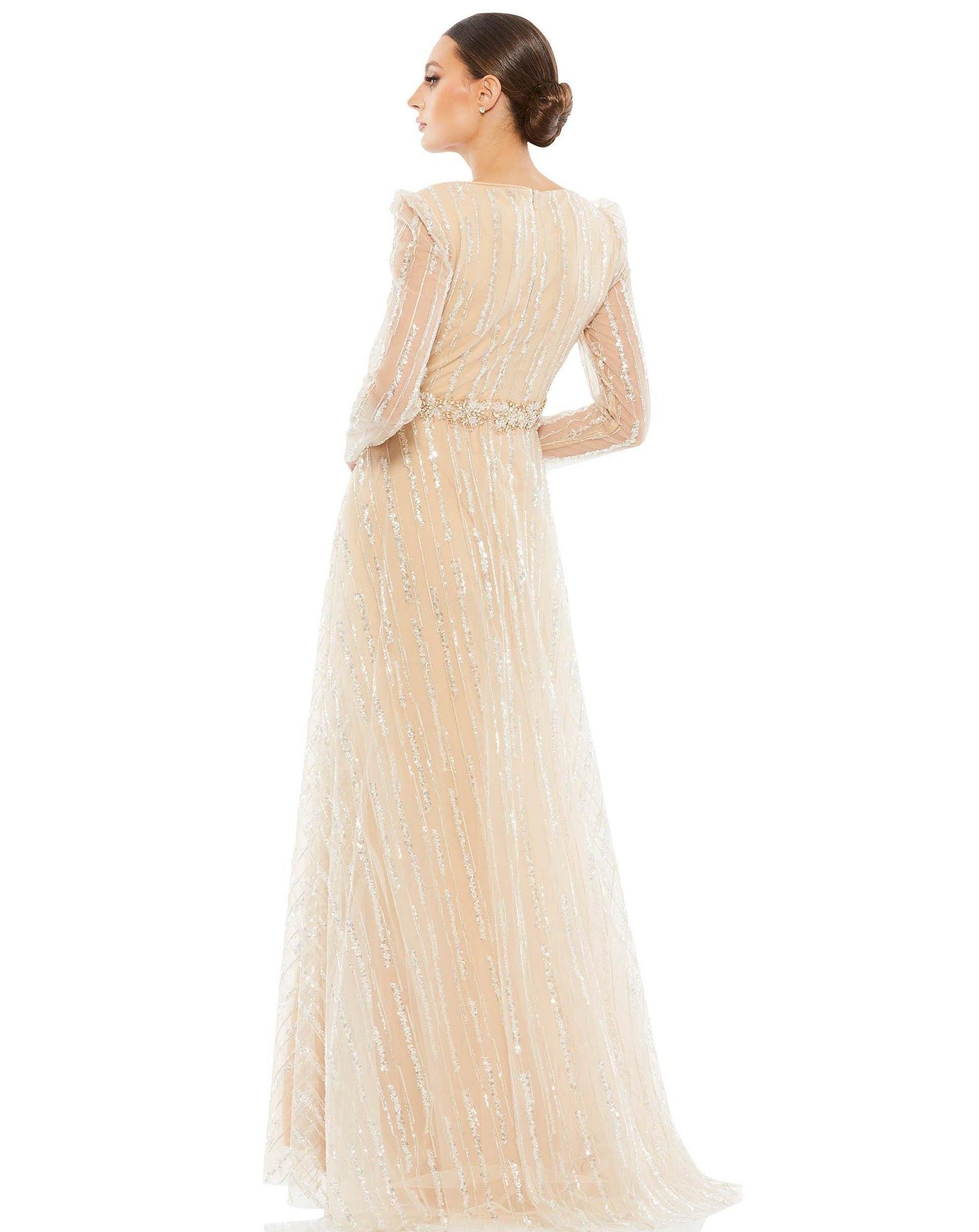 Mac Duggal 67859 Long Sleeve Formal Evening Dress