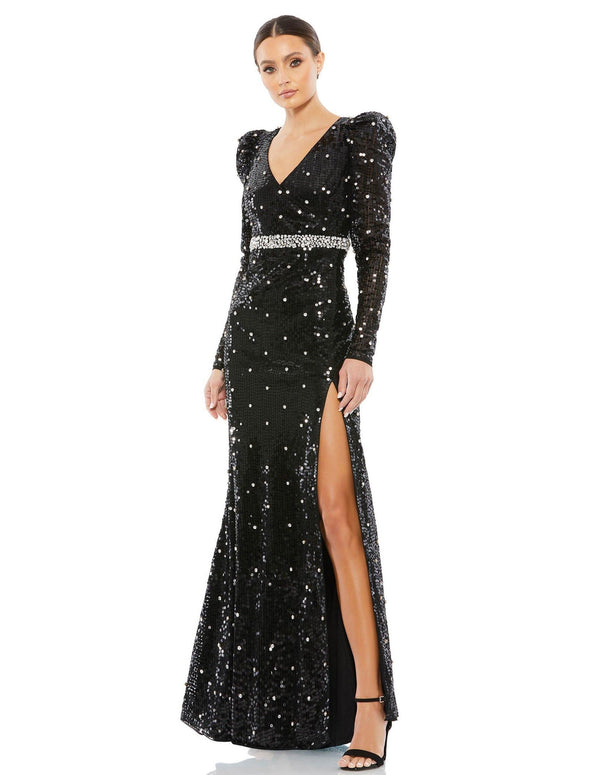 Long Sleeve Formal Evening Gown Long Sleeves Mac Duggal 10736
