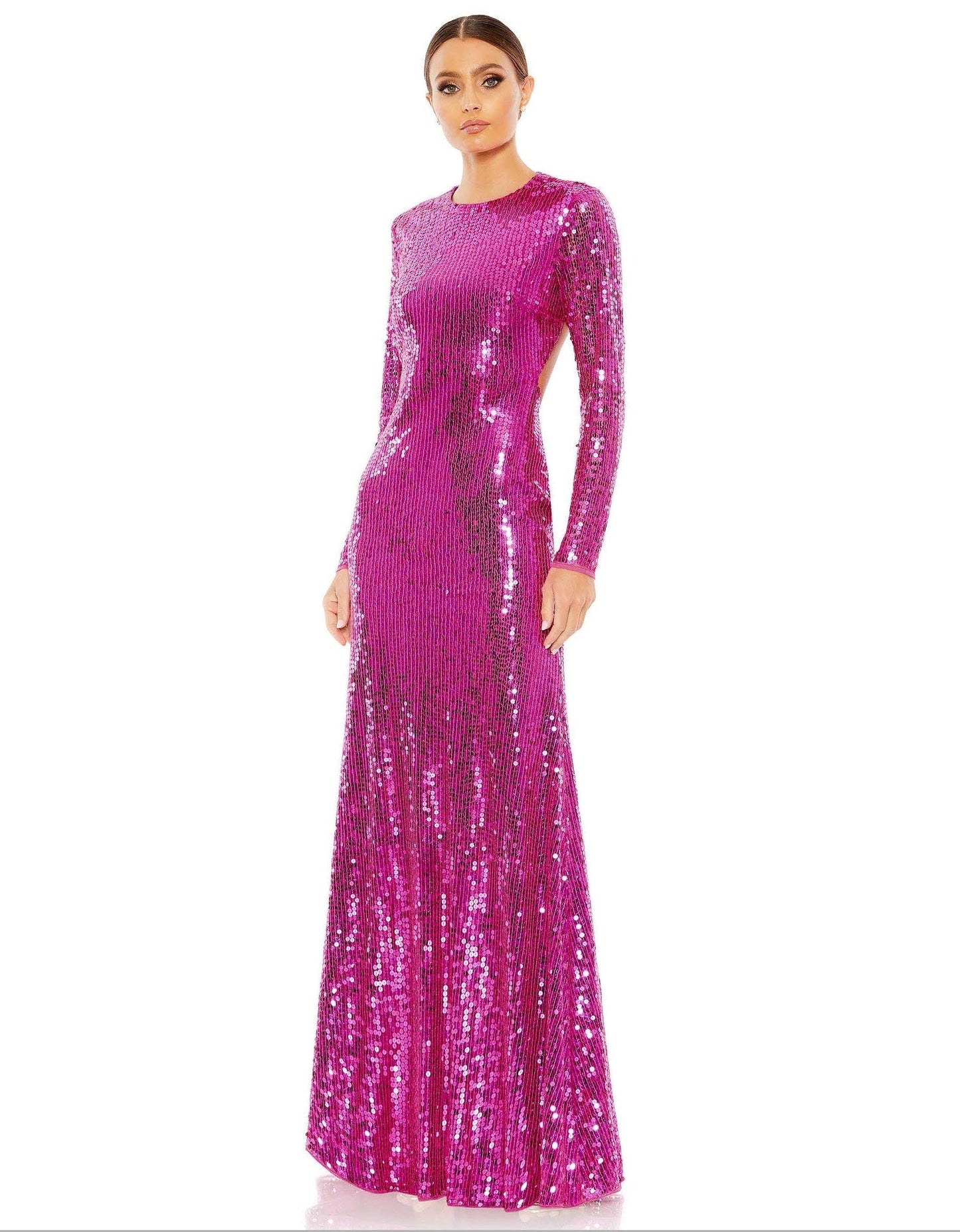 Mac Duggal Long Sleeve Formal Evening Gown 10891 - The Dress Outlet