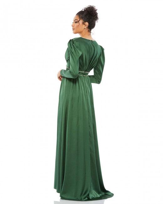 Mac Duggal Long Sleeve Formal Evening Gown 55702 - The Dress Outlet