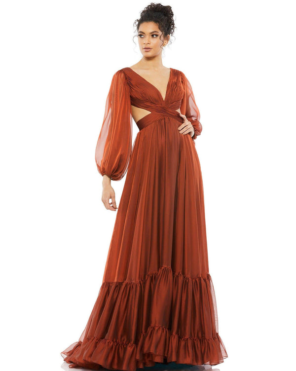 Long Sleeve Formal Evening Gown Long Sleeves Mac Duggal 67948