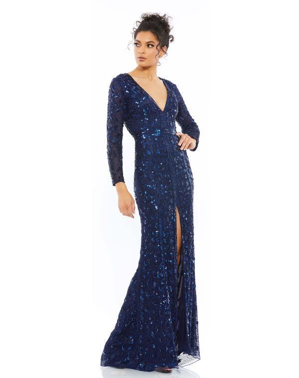 Long Sleeve Formal Evening Trumpet Dress Trumpet Silhouette Mac Duggal The Dress Outlet Long Sleeve Formal Evening Trumpet Dress Trumpet Silhouette Mac Duggal The Dress Outlet