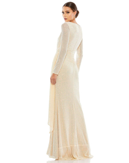 Mac Duggal Long Sleeve Formal Sequin Dress 26715 - The Dress Outlet