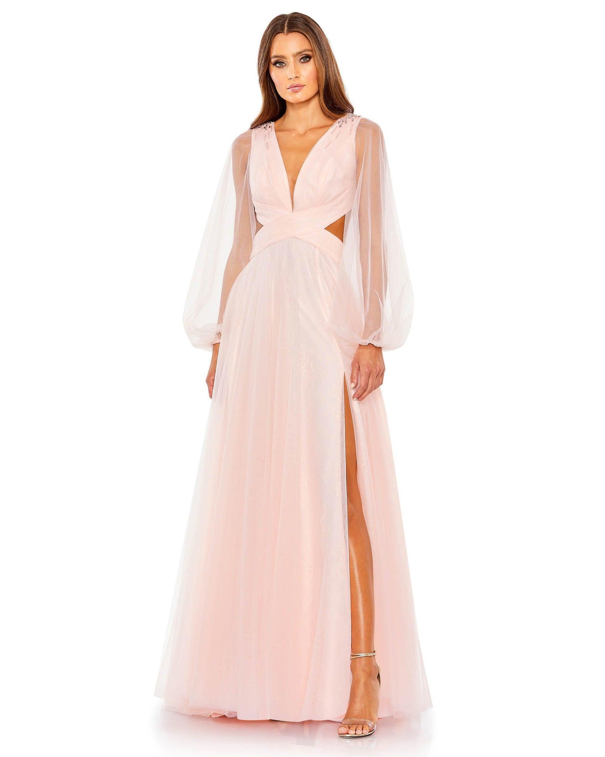 Mac Duggal 50662 Long Sleeve Long A Line Dress | The Dress Outlet Mac Duggal 50662 Long Sleeve Long A Line Dress | The Dress Outlet