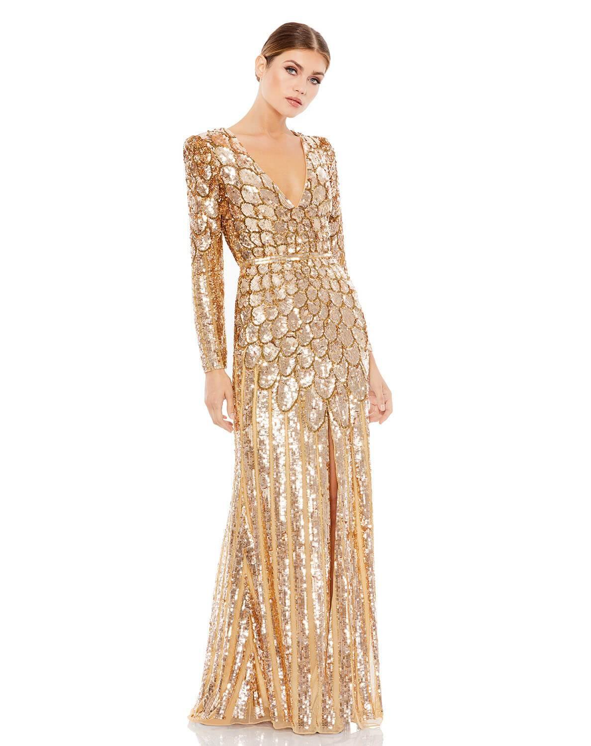 Mac Duggal 5382 Long Sleeve Mother of the Bride Gown