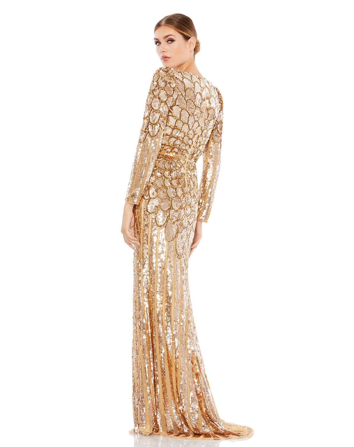 Mac Duggal 5382 Long Sleeve Mother of the Bride Gown