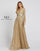 Mac Duggal Long Sleeve Sequins A Line Evening Dress - The Dress Outlet