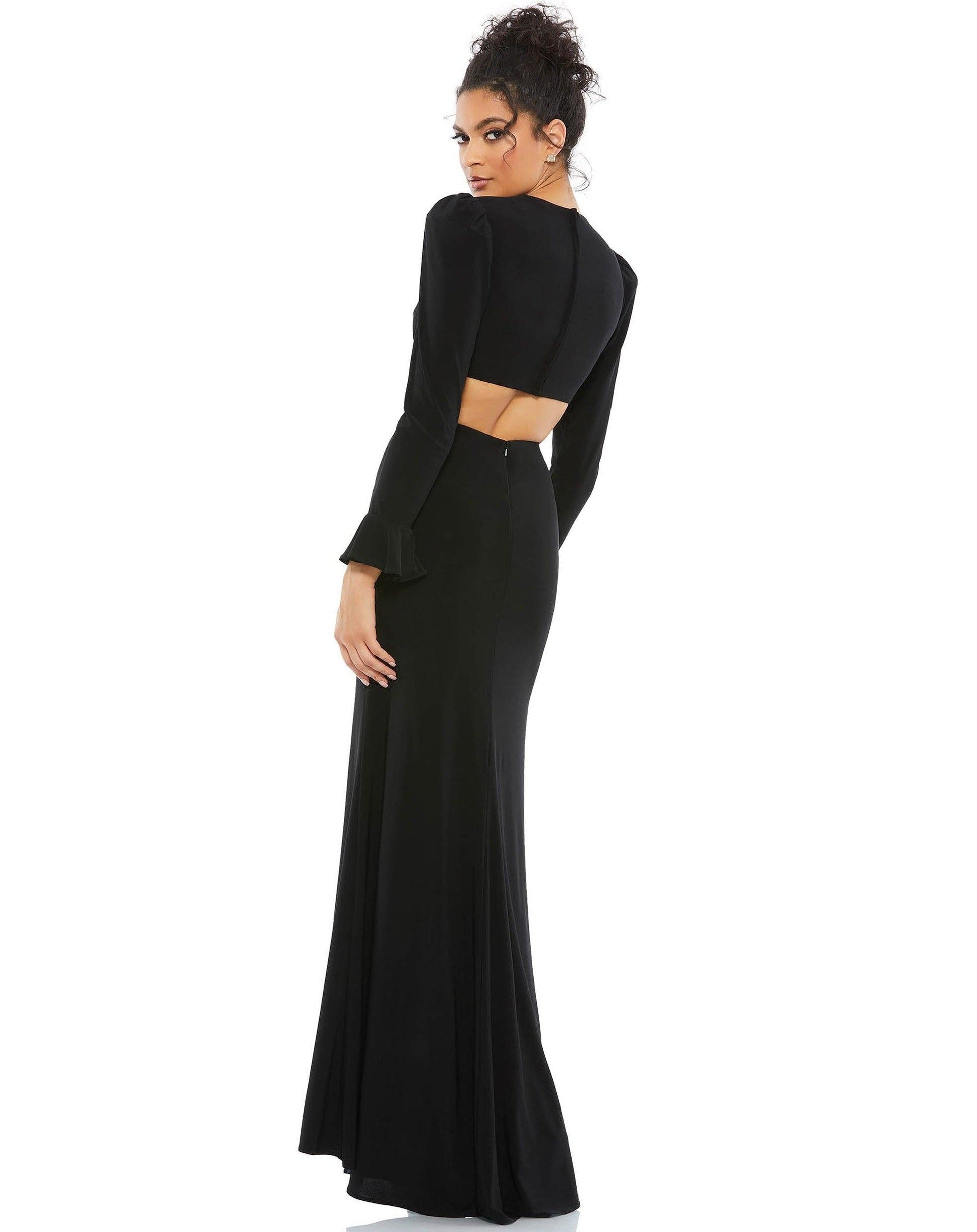 Mac Duggal 67944 Long Sleeve Sexy Evening Dress