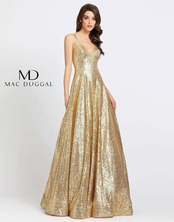 Long Sleeveless A Line Prom Dress A Line Silhouette Mac Duggal 48798