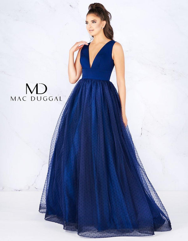 Long Sleeveless A Line Prom Dress A Line Silhouette Mac Duggal 66738