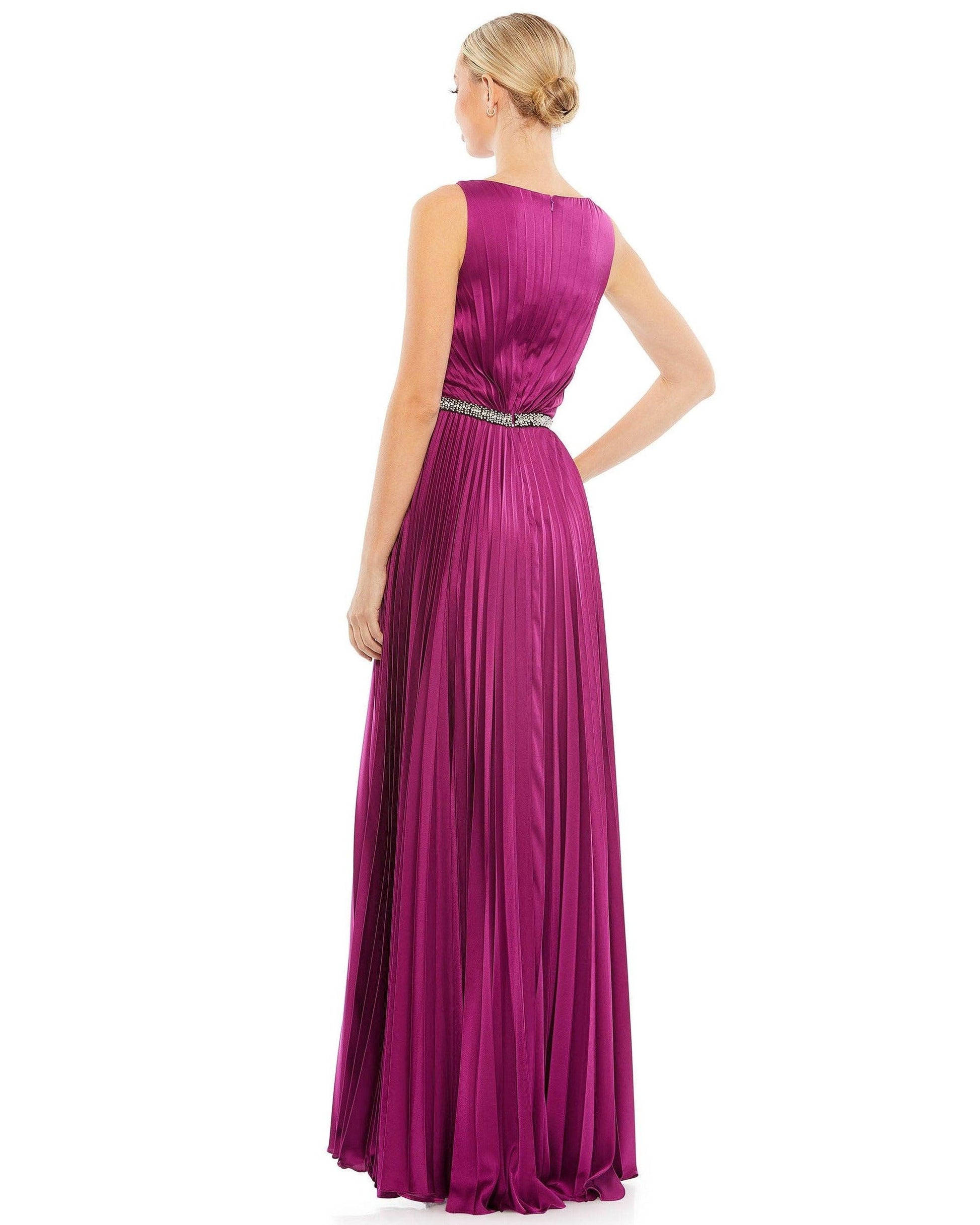 Mac Duggal 26610 Long Sleeveless Formal Beaded Gown