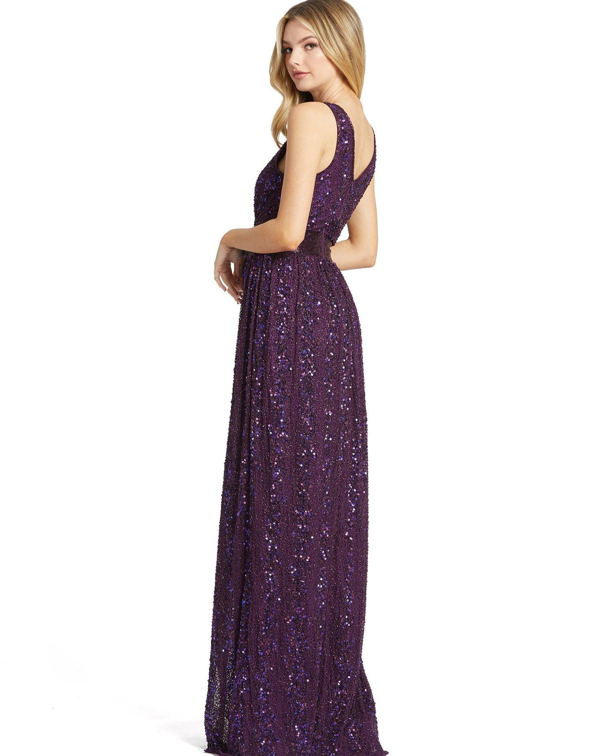 Mac Duggal 4770 Long Sleeveless Formal Dress