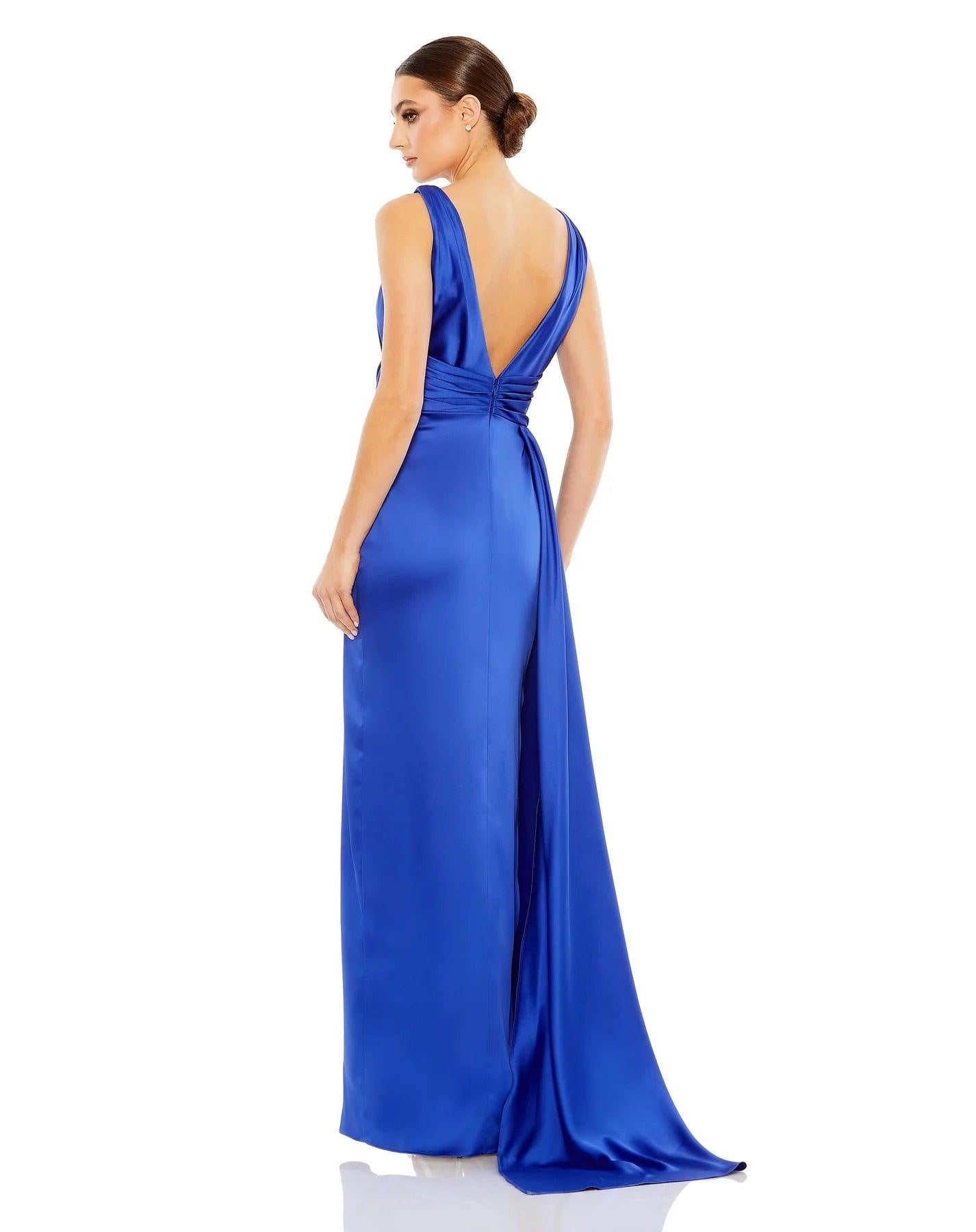Mac Duggal 12525 Long Sleeveless Formal Prom Dress