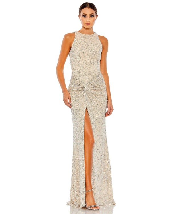 Long Sleeveless Formal Prom Dress Sleeveless Detail Mac Duggal 42025