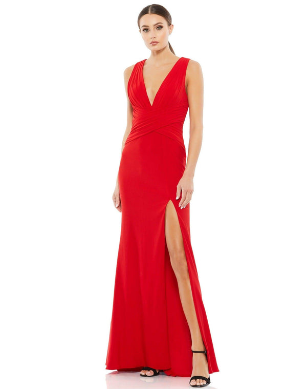 Long Sleeveless Formal Prom Gown Sleeveless Detail Mac Duggal 55703