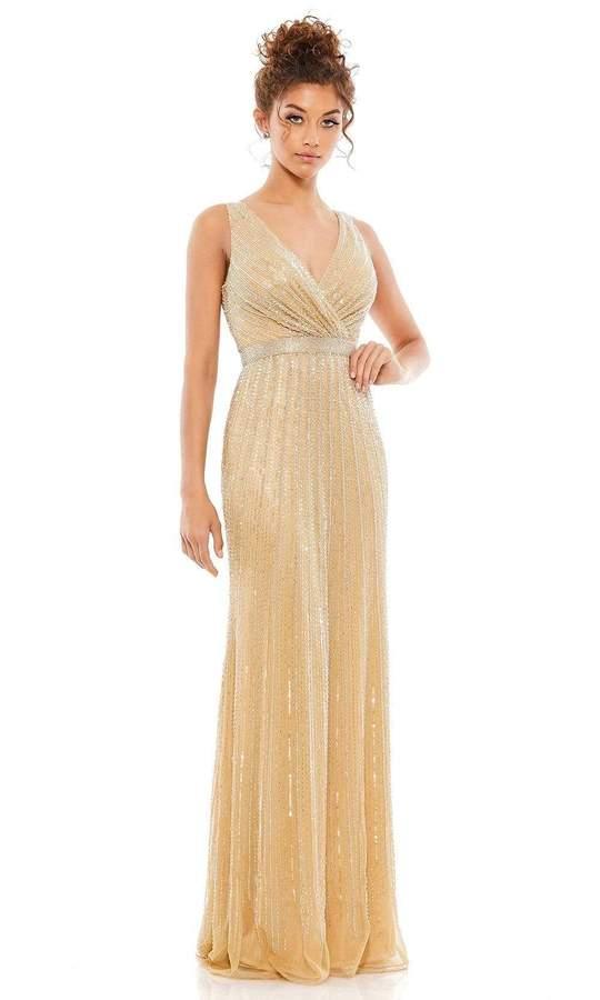 Long Sleeveless Prom Dress Sleeveless Detail Mac Duggal 5219