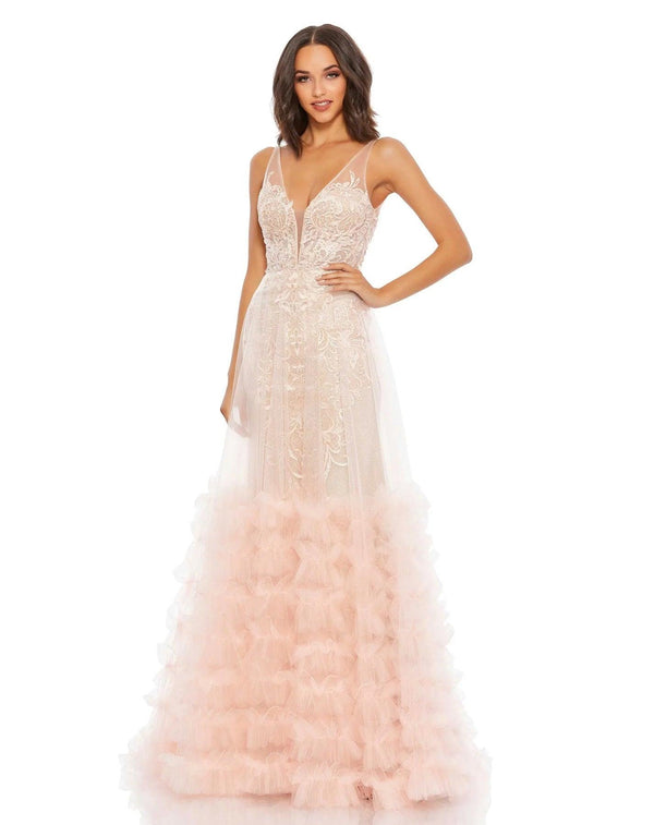 Long Sleeveless Prom Formal Dress Sleeveless Detail Mac Duggal 11183