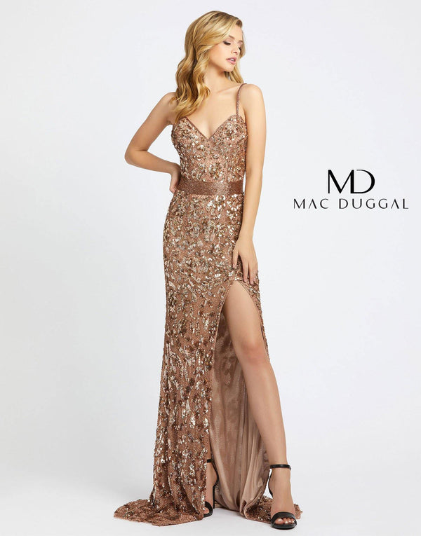 Long Spaghetti Strap Formal Dress Spaghetti Straps Mac Duggal 4691