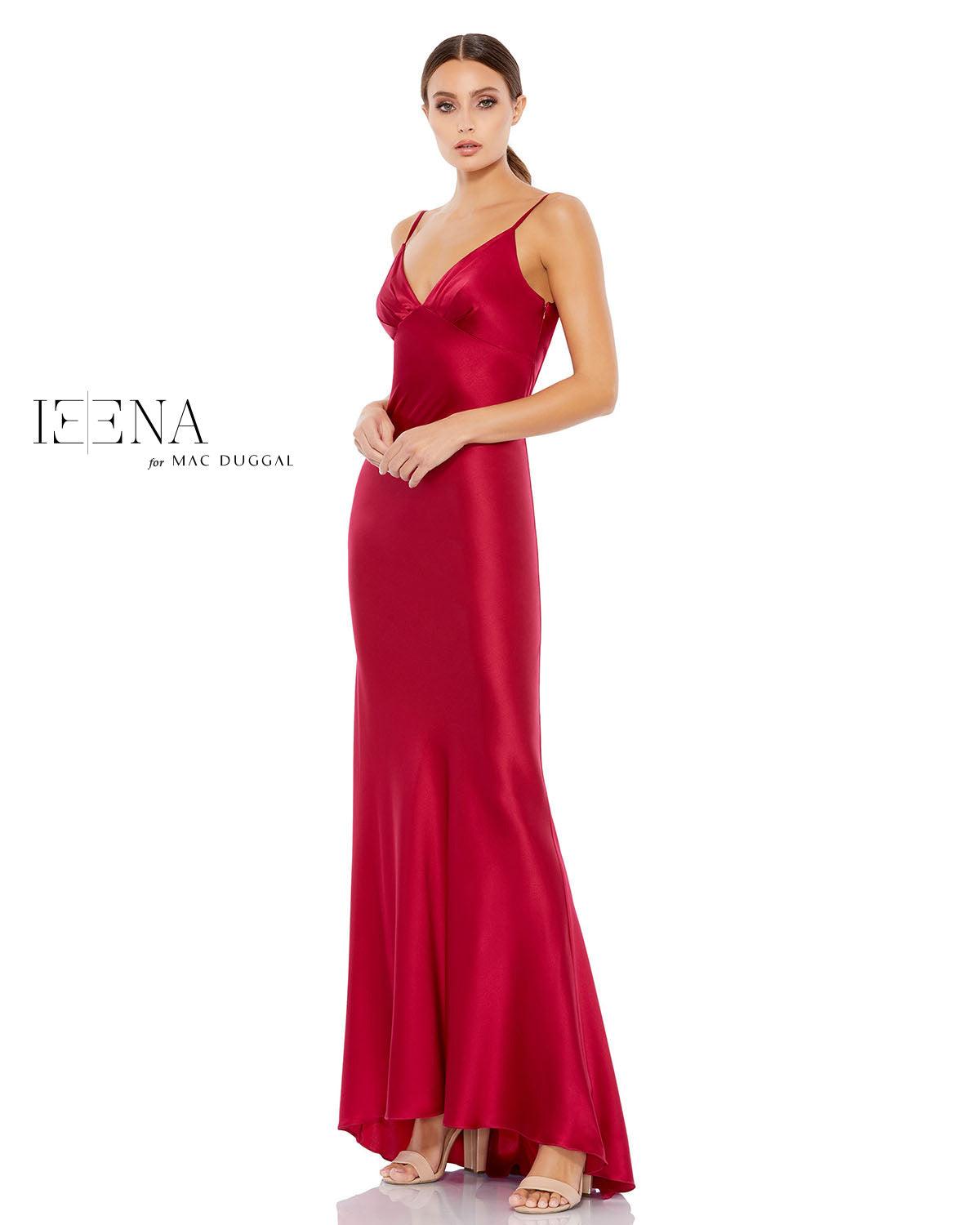 Mac Duggal 55333 Long Spaghetti Strap Formal Dress