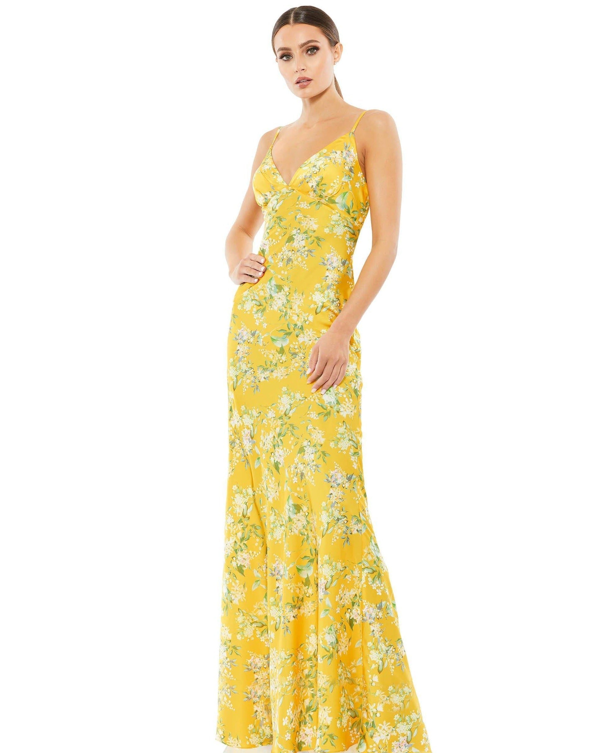 Mac Duggal Long Spaghetti Strap Formal Dress 55396 - The Dress Outlet