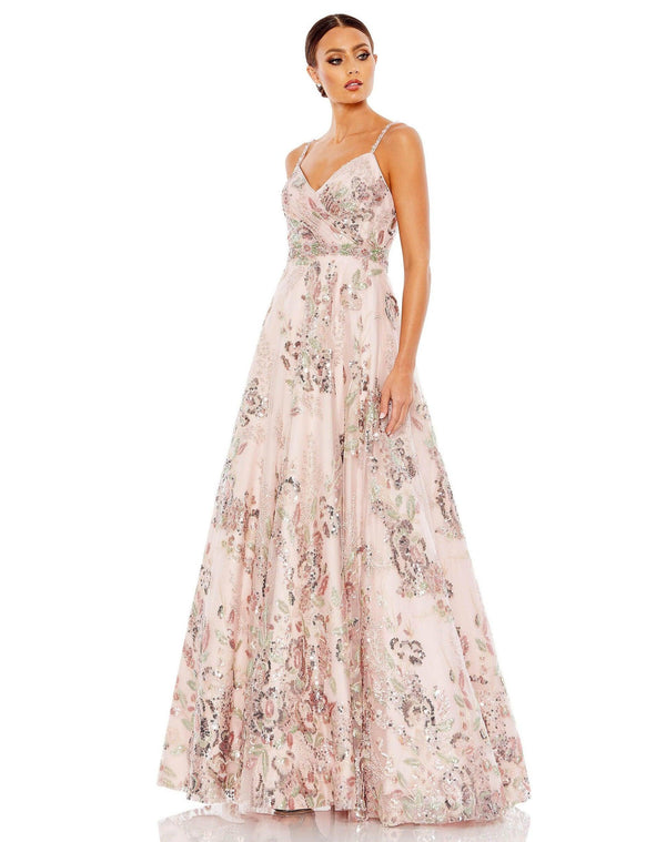 Long Spaghetti Strap Formal Dress Spaghetti Straps Mac Duggal 67971