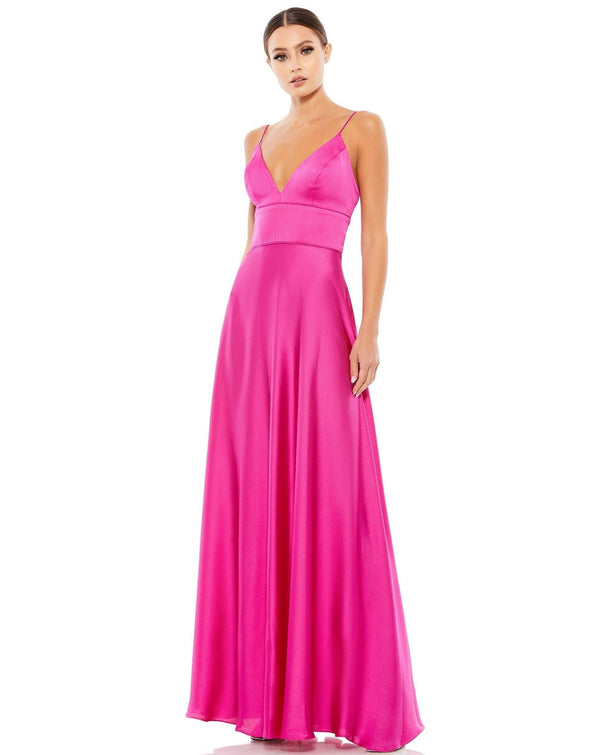 Long Spaghetti Strap Prom Dress Spaghetti Straps Mac Duggal 49086