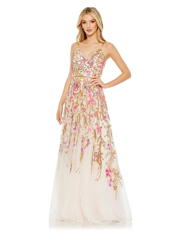 Long Spaghetti Strap Prom Dress Spaghetti Straps Mac Duggal 5671