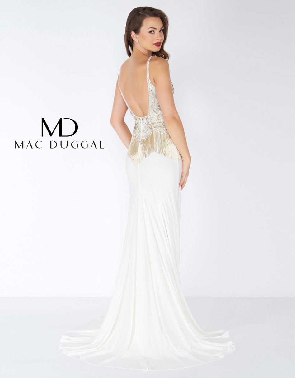 Mac Duggal 62957 Long Spaghetti Strap Prom Dress