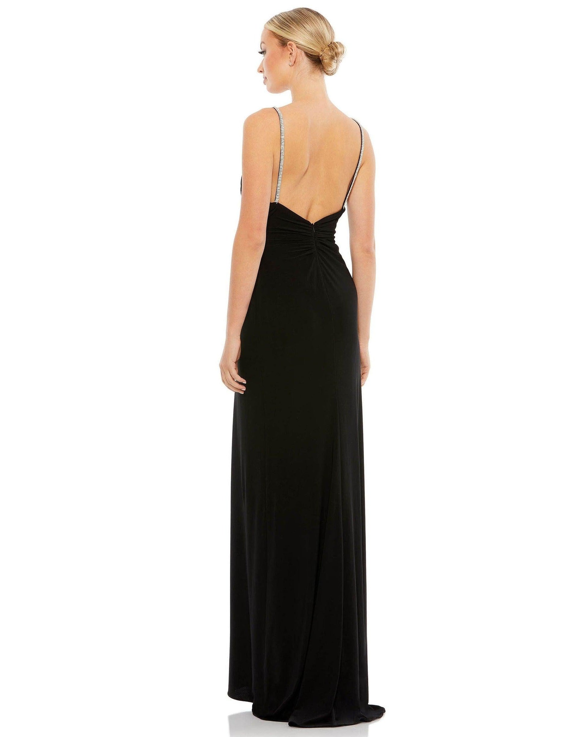 Mac Duggal 26695 Long Spaghetti Strap Prom Gown
