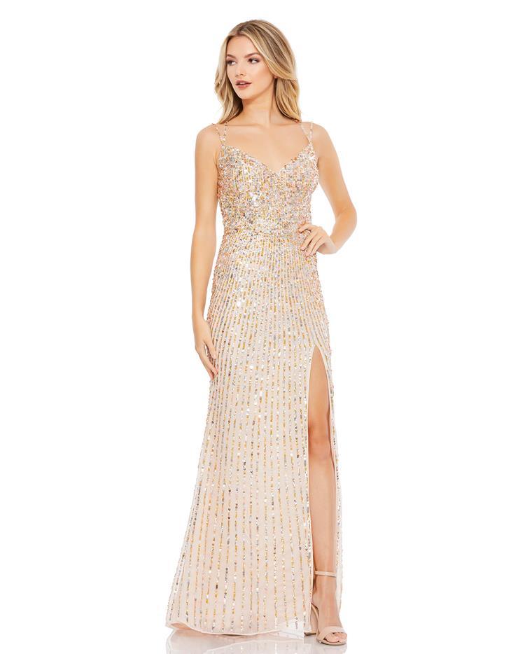 Mac Duggal 10702 Long Sparkling Sleeveless Prom Dress