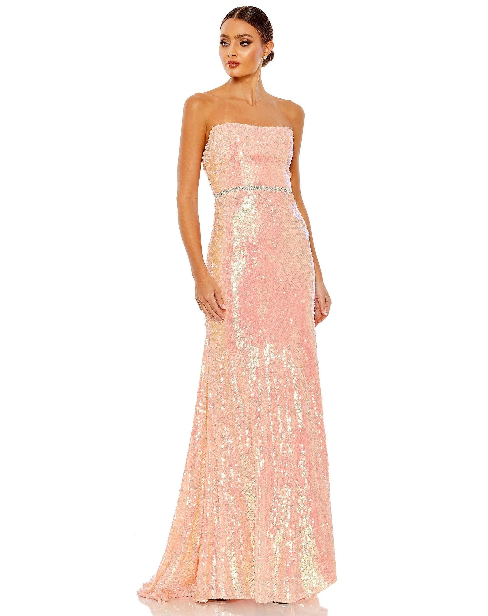 Mac Duggal 26980 Long Strapless Formal Prom Dress