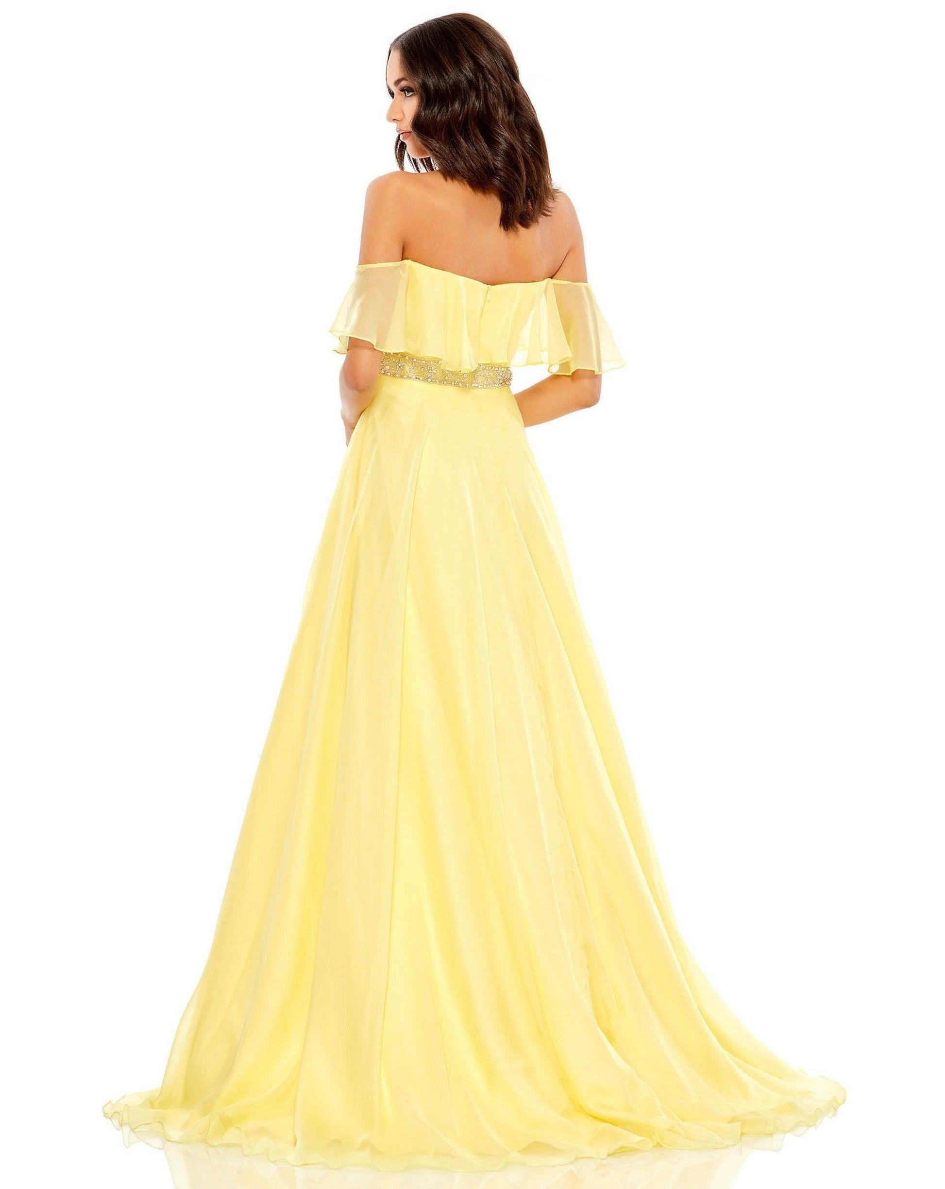 Mac Duggal 67817 Long Strapless Formal Prom Gown