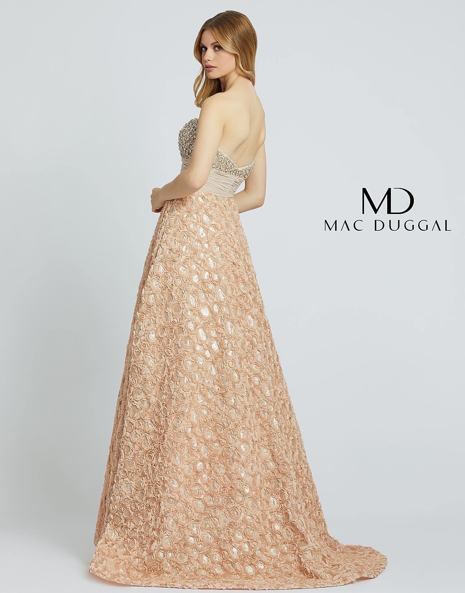 Mac Duggal 67695 Long Strapless Prom Ball Gown