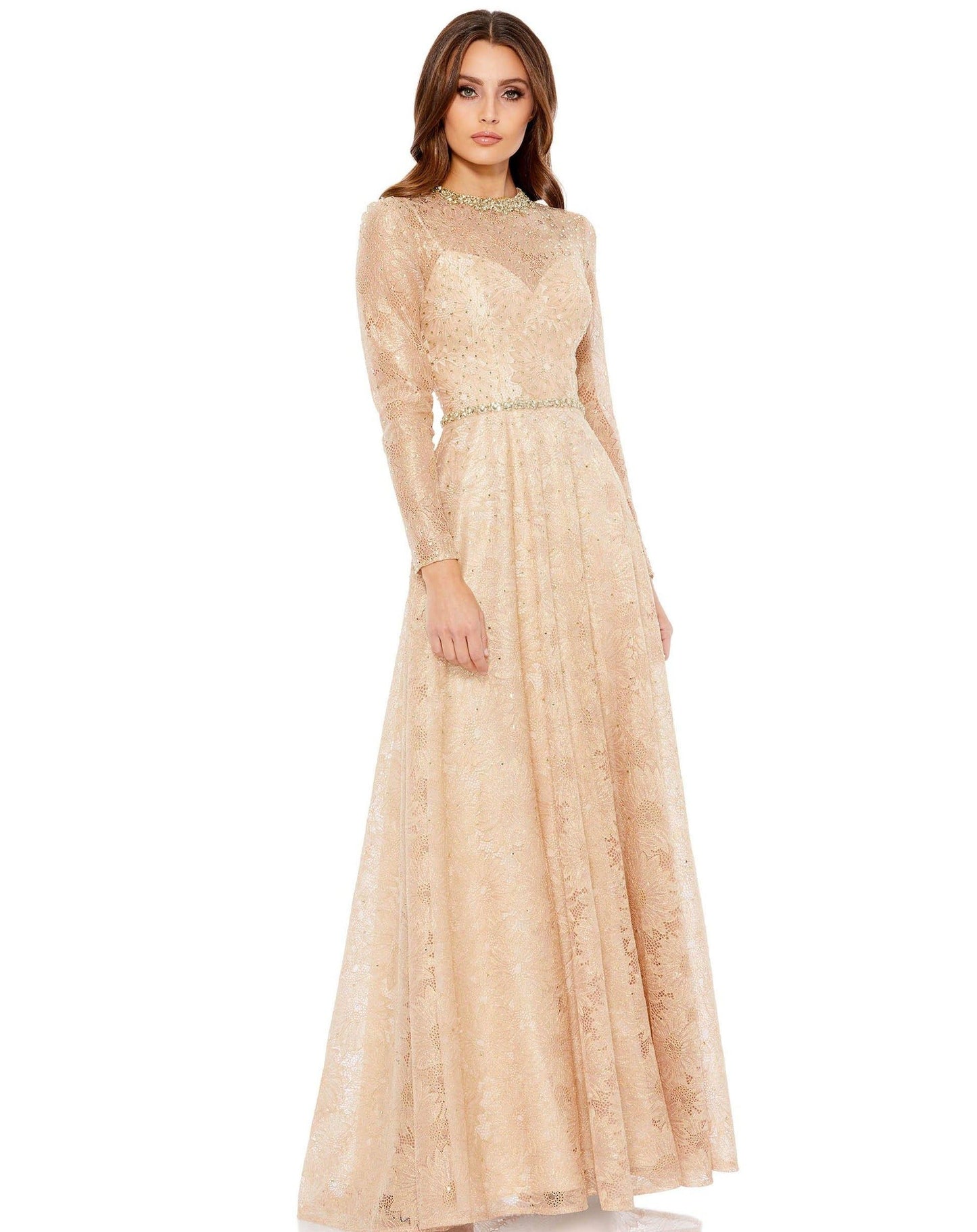 Mac Duggal Mother of the Bride Long Dress 49188 Rose