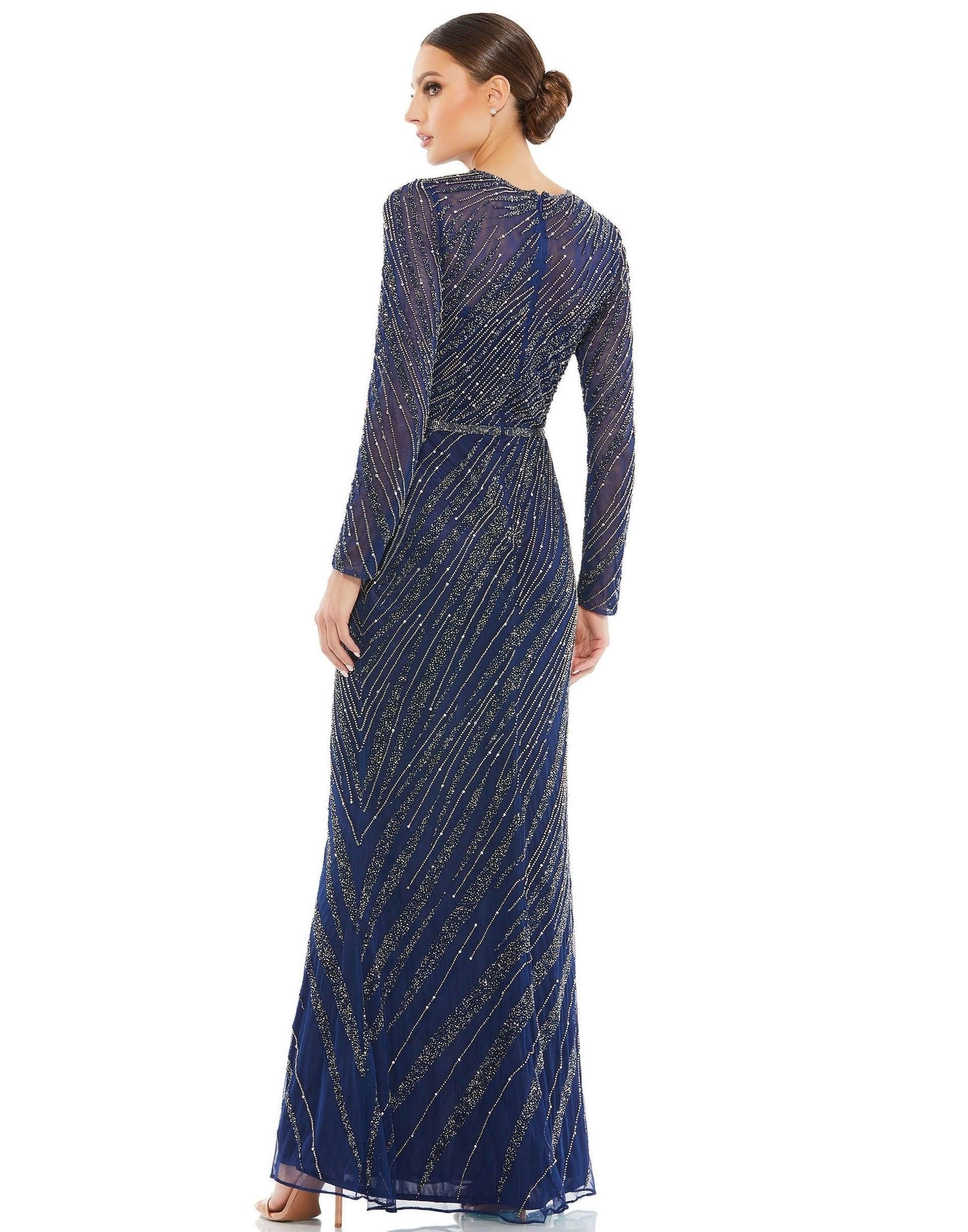 Mac Duggal Mother of the Bride Long Dress Midnight