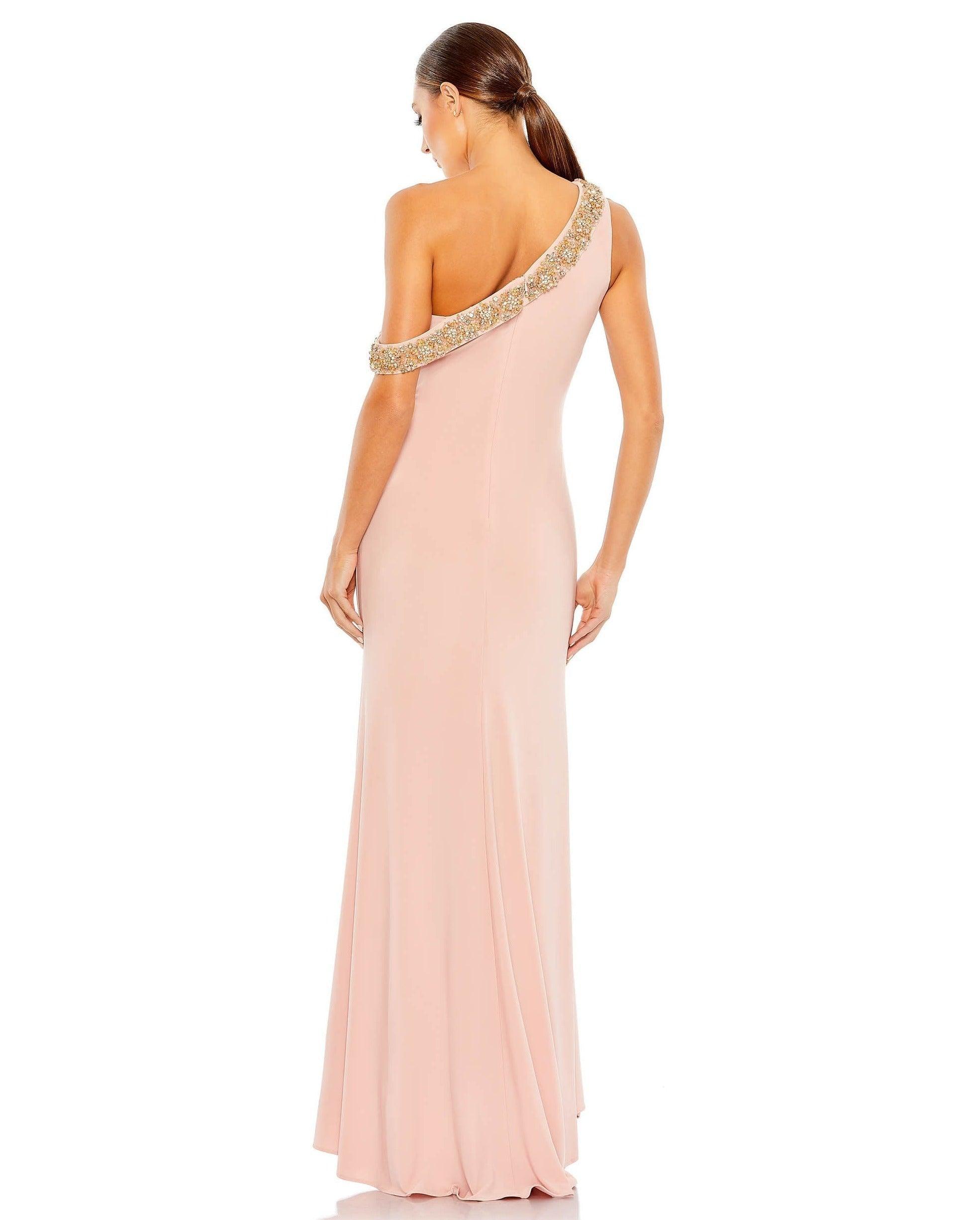 Mac Duggal One Shoulder Long Formal Dress 68163 - The Dress Outlet