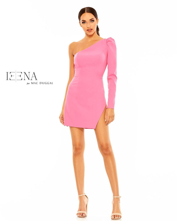 One Sleeve Formal Cocktail Dress One Sleeve Detail Mac Duggal 26422