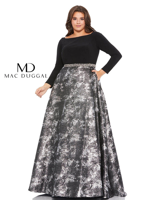 Plus Size Long Formal Dress Plus Size Mac Duggal 67741