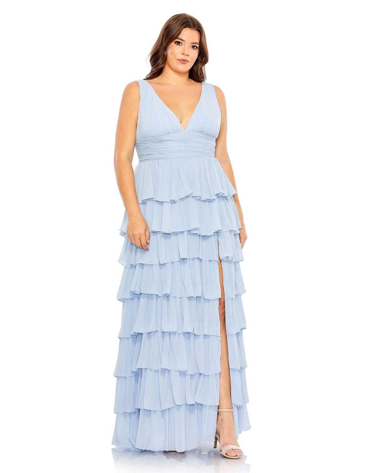Mac Duggal 68119 Plus Size Sleeveless Long Dress