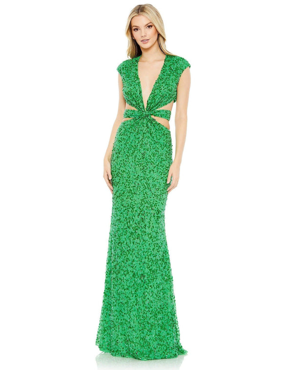 Prom Cap Sleeve Long Formal Dress Cap Sleeves Mac Duggal 10919