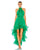 Mac Duggal Prom High Low Pleated Halter Gown 55807 - The Dress Outlet